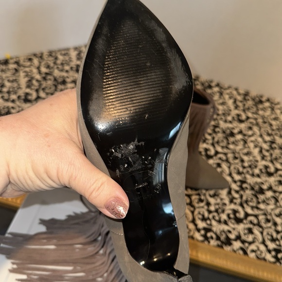 LFL Fringed Heeled boots size 9 Fabulous Boots to make your outfit unique🖤 - Picture 8 of 11